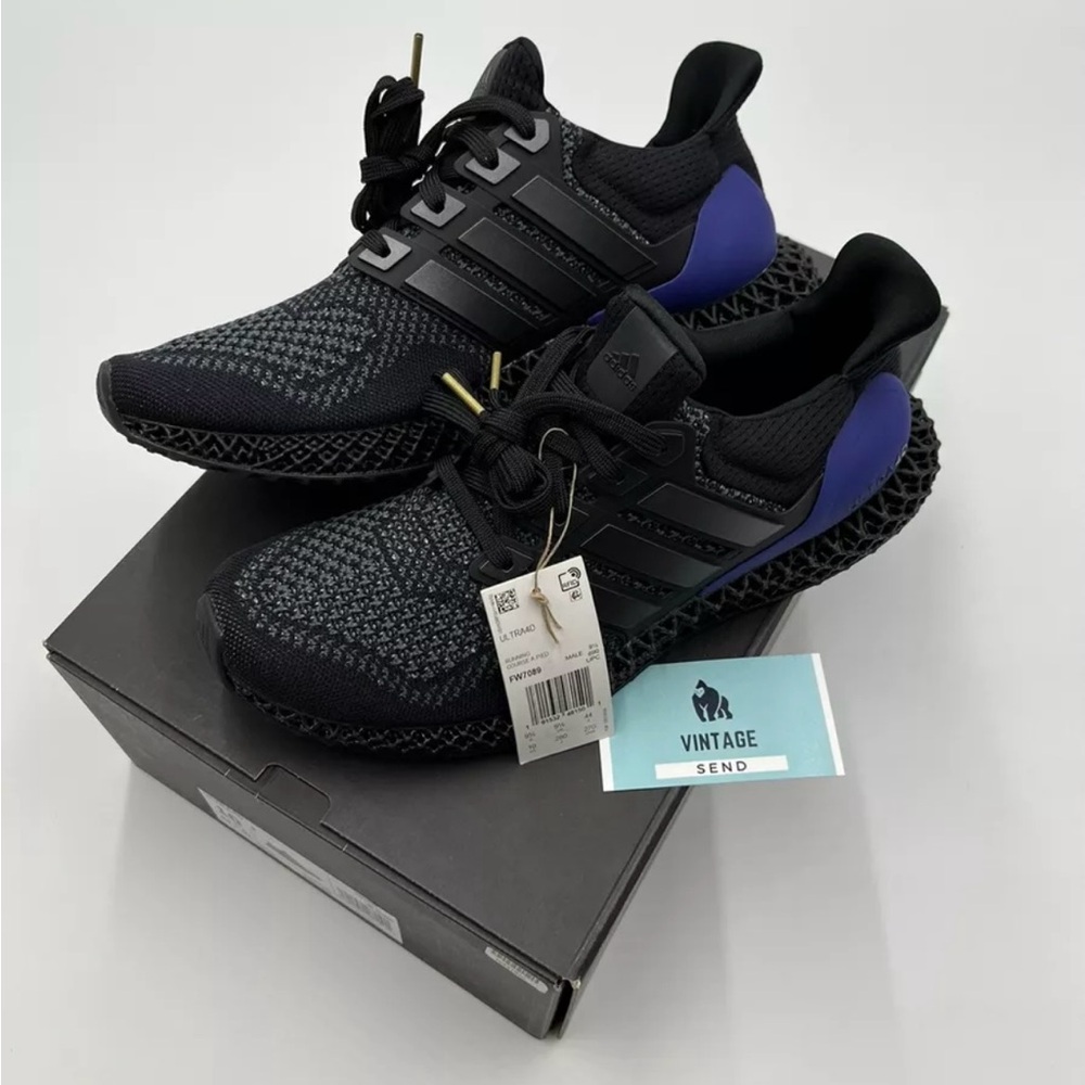 Adidas Ultra4D Black Purple 'OG' Men's FW7089 Brand New Size 10